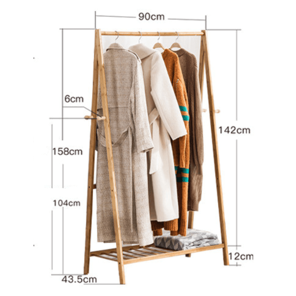 ราวแขวนผ้า 90 CM. COZYBROWN TP0095-01 ธรรมชาติ_5